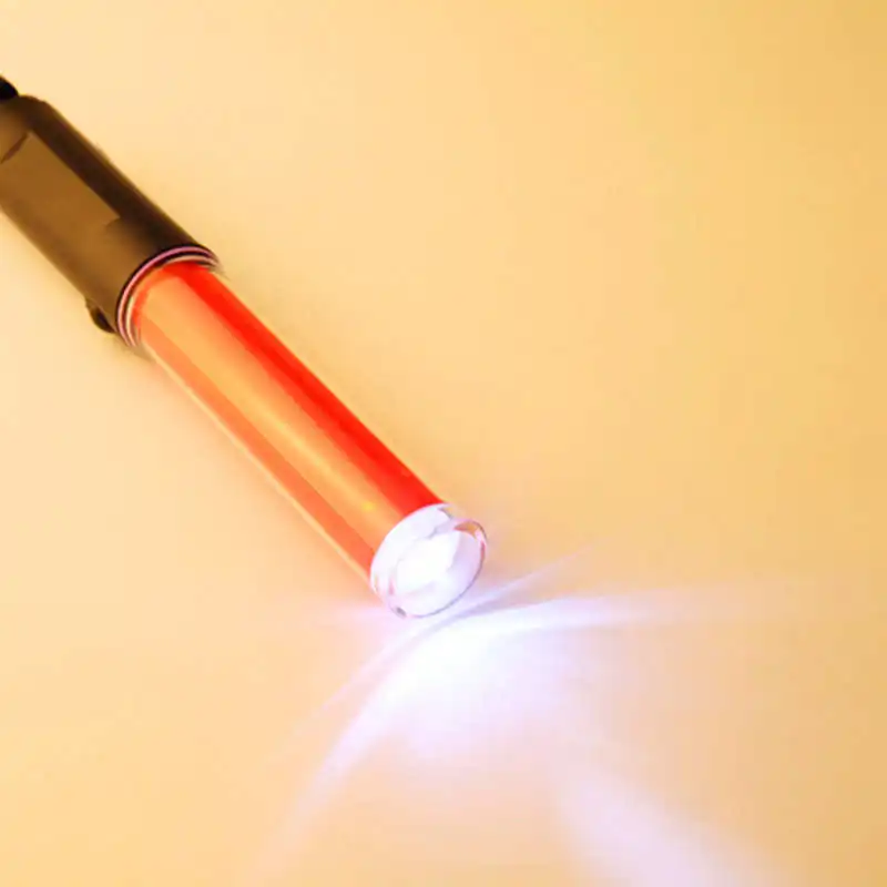 Traffic Safety 4 Modes Traffic Baton Light Fluorescent Sticks powerful led flashlight linterna frontal,use AA battery #3S25 (8)