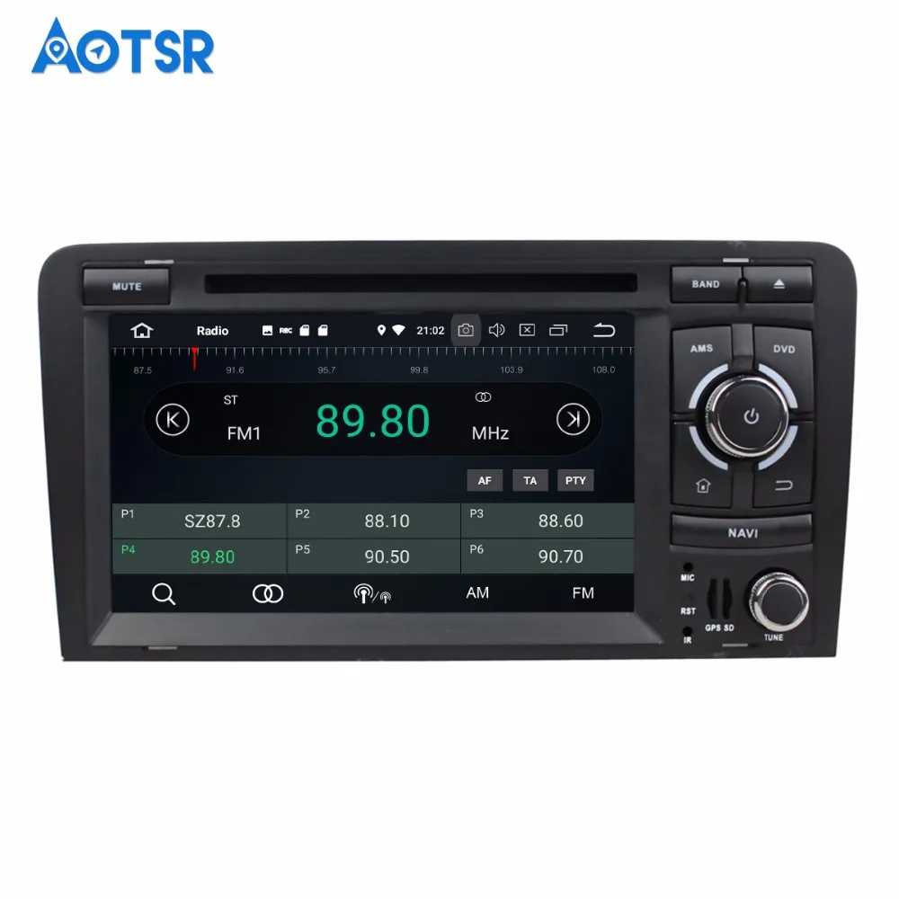 Flash Deal 2 DIN Car Multimedia Android 8.0 For Audi A3 S3 2003 2004 2005 2006 2007 2008 2009-2013 4+32gb Radio GPS Navi IPS Screen stereo 4