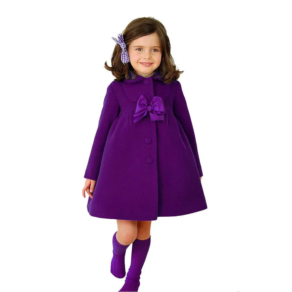 Модный детский длинный флисовый плащ-ветровка для девочек зимняя верхняя одежда - Цвет: Синий