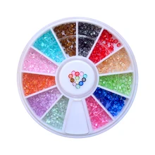 YWK 1 колесо 1,5 мм циркониевые Стразы для ногтей микро Стразы для ногтей мини-Стразы для ногтей Маникюрные украшения