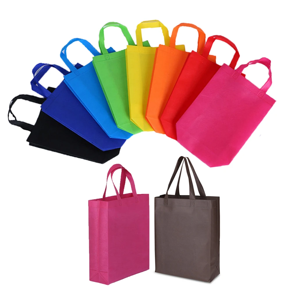 

20pcs Reusable Party favor Gift Tote Bags with Handles for kids Birthday Snacks DIY Craft Decoration Supplies Multi-use Gift bag