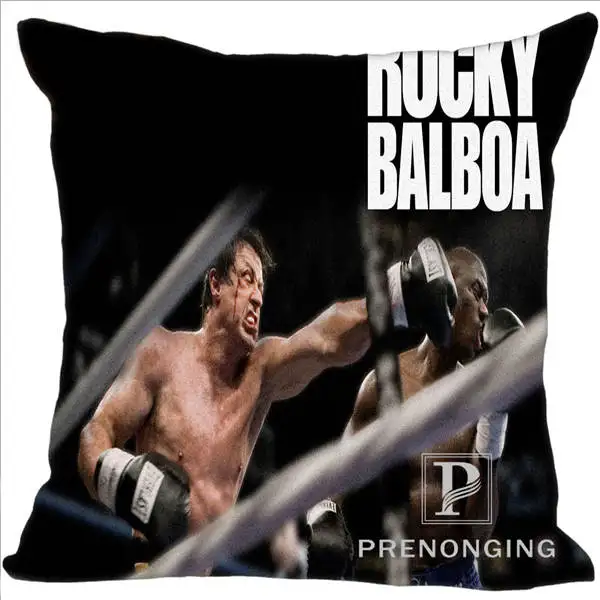 Custom Decorative Pillowcase Rocky Balboa Square Zippered Pillow Cover