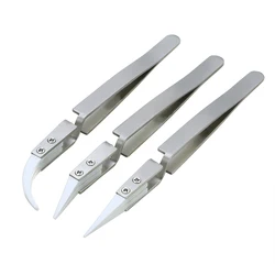 Pincettes en céramique Non conductrices IC SMD SMT Reverse, résistantes à la chaleur, outils manuels à 1000 degrés, 3 pièces, nouveauté, 2022 