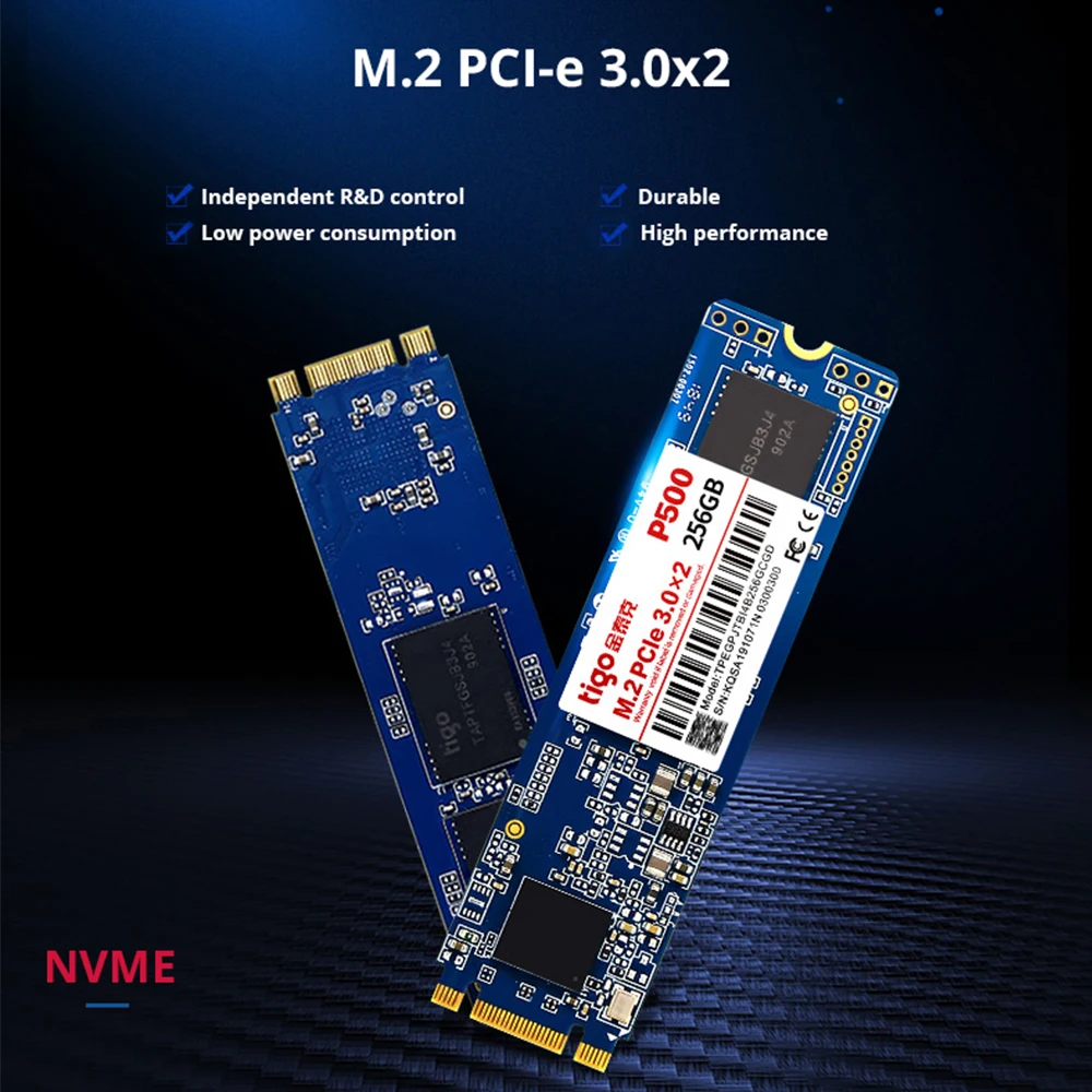 Tigo SSD M2 2280 NVMe 512GB Внутренний твердотельный накопитель PCI e 3 0x2 настольный ноутбук ПК