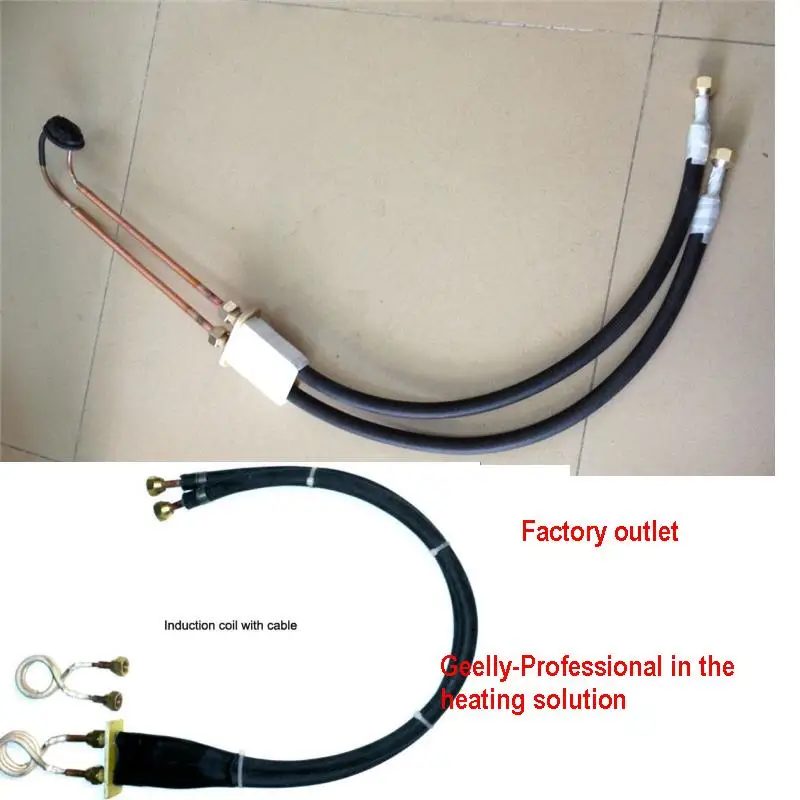 

1M Water cooled cable copper coil for induction heating machine prolong cable for the induction heating machine cable