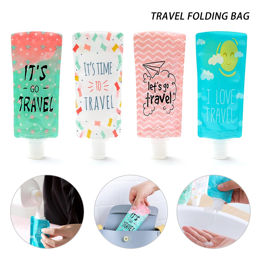 

Hoomall 100ml Mini Travel Lotion Bag Hands Sanitizer Portable Shower Gel For Shampoo Sub Bottle Facial Cleanser Liquid Dispenser