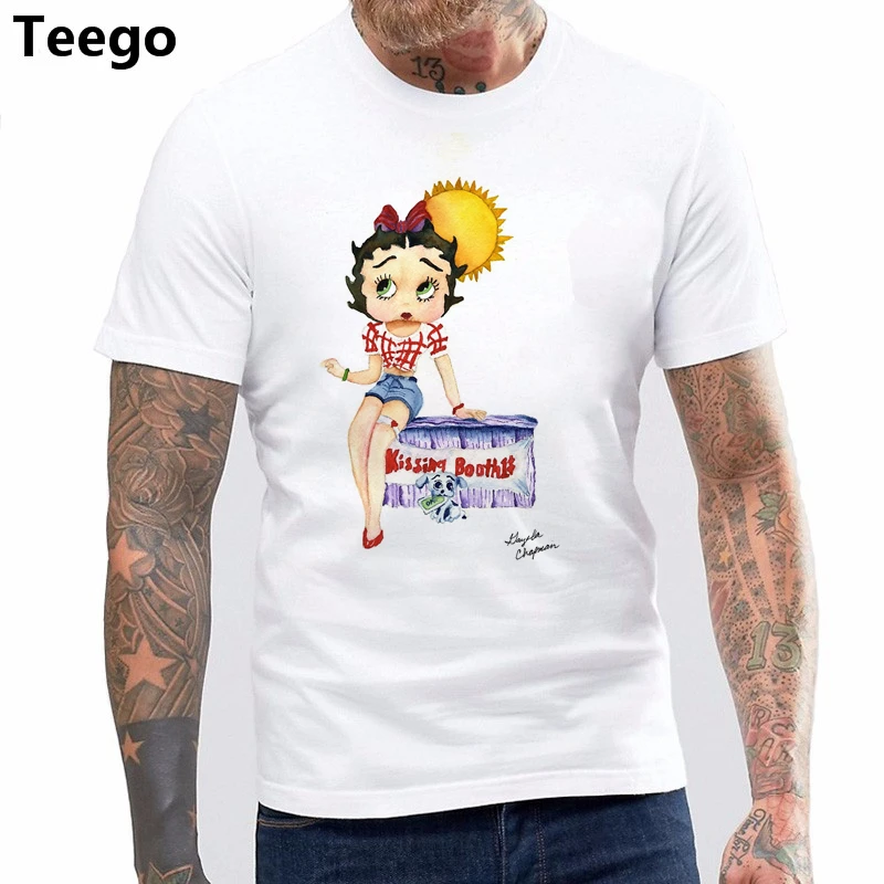 Betty Boop Классический Представляют в Красном Платье Лицензированных мужчины