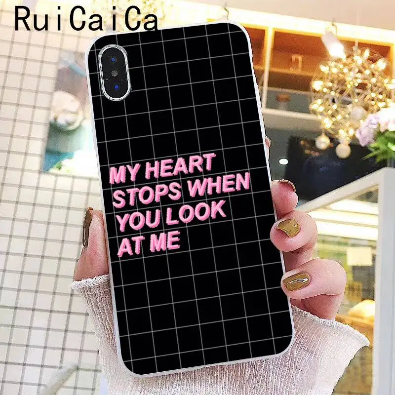 Ruicaica Babe babygirl honey line Text art роскошный уникальный дизайн чехол для телефона для iPhone 8 7 6 6S Plus 5 5S SE XR X XS MAX 10 чехол