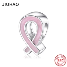 Подлинная 925 пробы Серебряная красная лента с надписью «Любовь и мир» подходит для оригинальных браслетов Pandora DIY