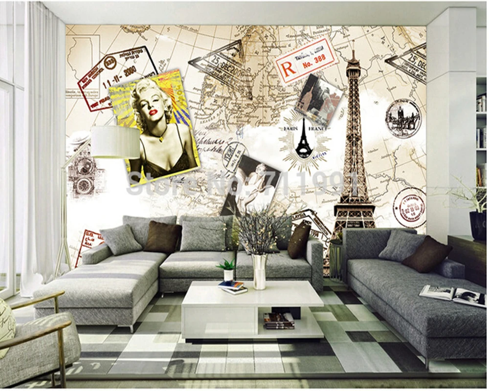 Custom European Style Wallcoverings Marilyn Monroe For The Sitting Custom European Style Wallcoverings Marilyn Monroe For The Sitting
