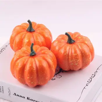 

NuoNuoWell 16Pcs/pack DIY Halloween Artificial Pumpkins Decorative Fake Fruits Vegetables Ornaments Lifelike flower Mini