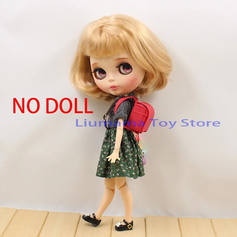 Сумка Игрушка аксессуары для Барби Licca Momoko Jerry BJD Azone 6 очков 20-30 см кукла книга пенал красный рюкзак девочка подарок школа