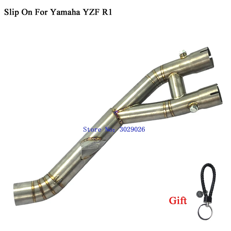 Middle Pipe Slip On For Yamaha Yzf R1 2015 2016 Motorcycle Exhaust