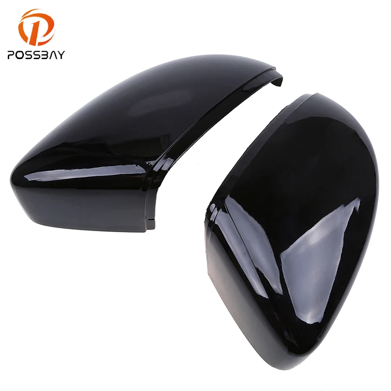 POSSBAY Car Side Mirror Cover Fit for VW Passat 2012 2013 2014 2015
