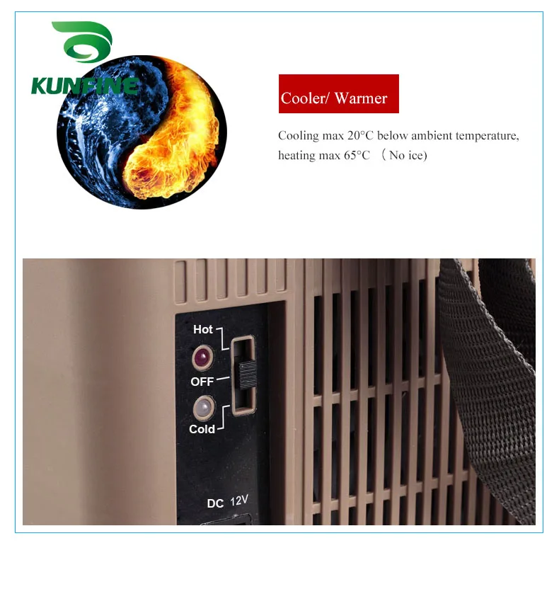 KUNFINE DC 12V24V 110-240V AC Car Refrigerator Multi-Function Fridge Compressor Vehicel Protable Refrigerator Freezer Cooler PN-01-1 (5)