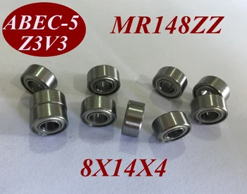 

100pcs MR148Z MR148ZZ MR148 ZZ MR148-ZZ 8X14X4 MM 8*14*4 MM Miniature roller shaft motor deep groove Ball Bearing tools