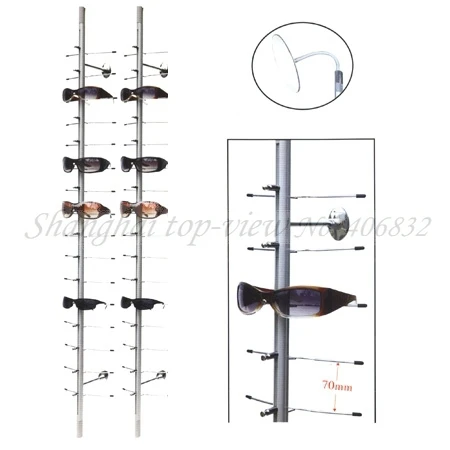 NOC-C-16PC-120CM высокое качество металлический держатель для показа очков очки дисплей стенд без замка