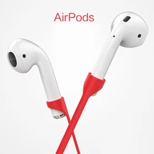 Duszake ремешок для наушников для AirPods беспроводная гарнитура петля веревка анти-потерянный силиконовый кабель для Apple Air Pods аксессуары