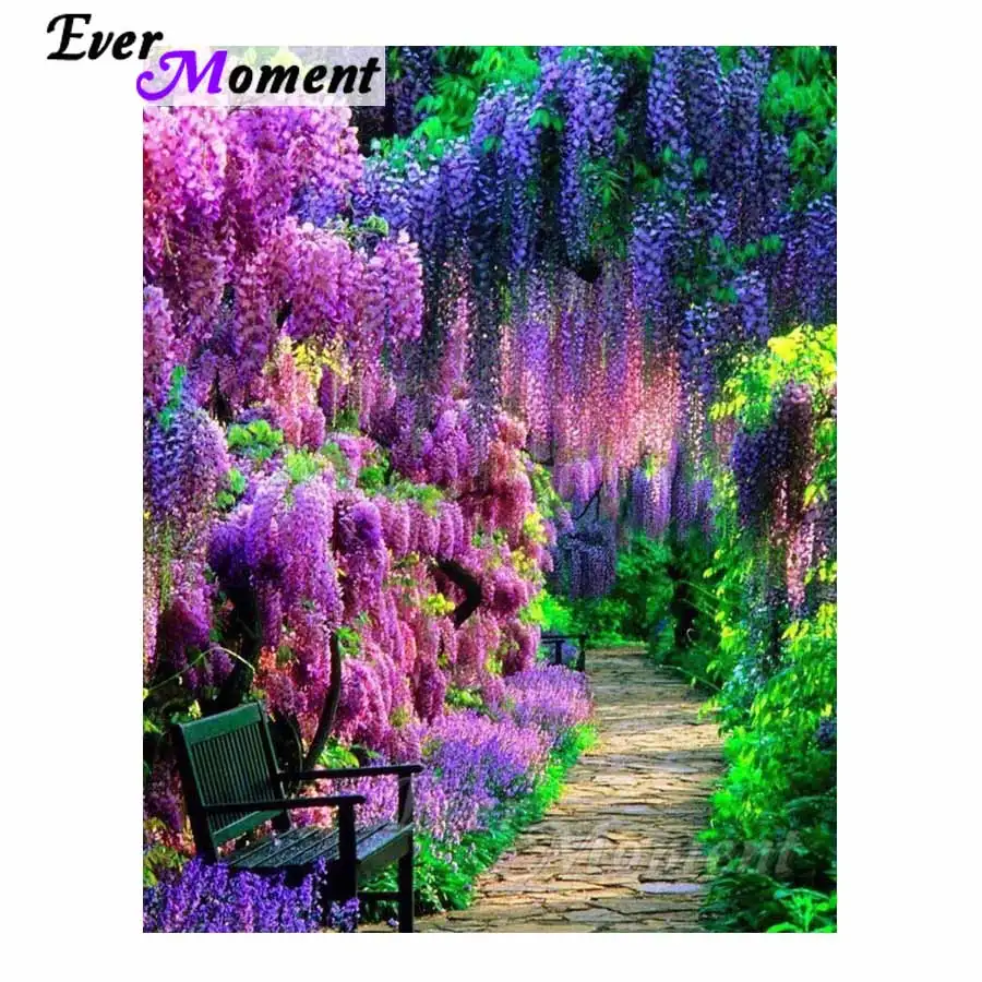 

Ever Moment Trees Flower Scenery Diamond Painting Picture Mosaic Full Square Drill Diamond Embroidery Handmade DecorS2F1373