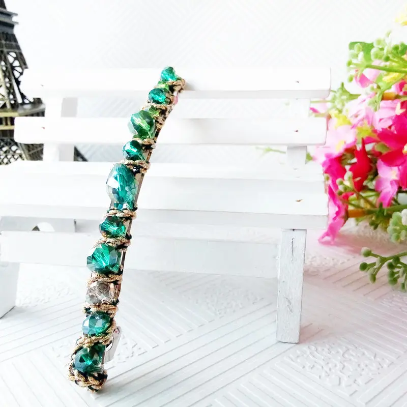 1 pcs Korean Style Crystal Rhinestone Barrette Fashion Women Hairpin Headwear Hair Clip Accessories