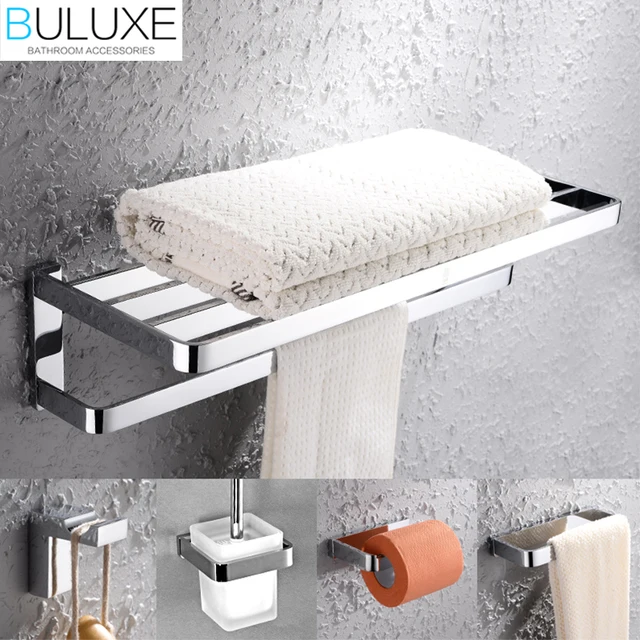BULUXE Massief Messing Luxe Badkamer Accessoires Handdoekenrek Ring ... BULUXE Massief Messing Luxe Badkamer Accessoires Handdoekenrek Ring ...