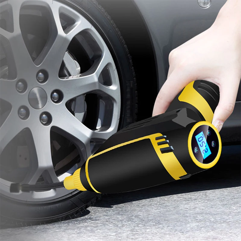 

120W Car Inflatable Pump USB Charging 150PSI Cordless Handheld Electric Digital Air Compressor Pump LED Light for Motor Truck