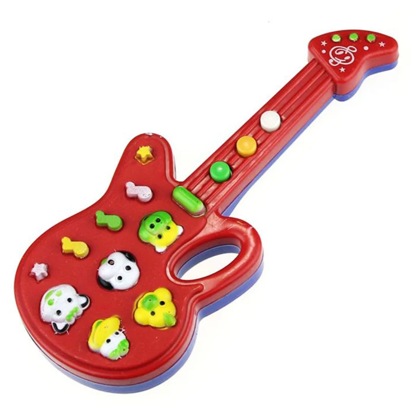 Шьет электронная гитара игрушка детская рифма Музыка Дети ребенок подарок