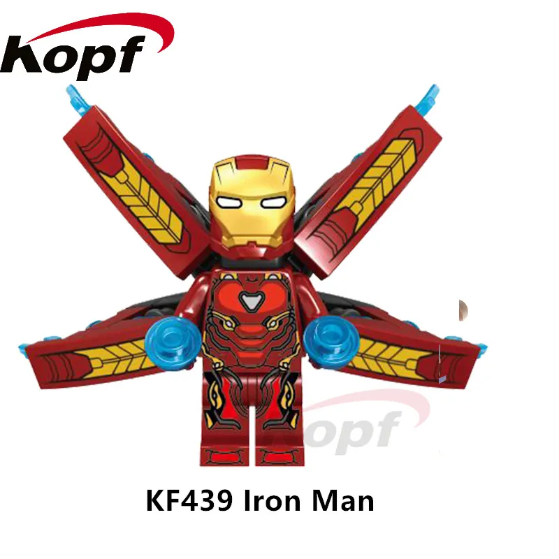 Одна распродажа, строительные кубики с супергероями, Мстители 4, спасатель, Железный человек, серия, фигурки M30 M39 M85, Детские Подарочные игрушки KF1180 - Цвет: KF439 No Box