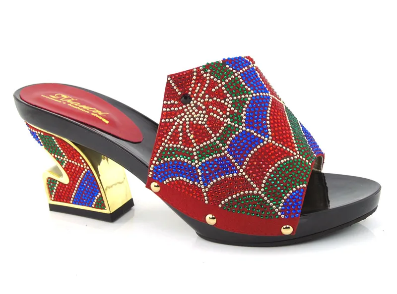 Red color African shoes KL1611 for Nice shoes with Free shipping by DHL