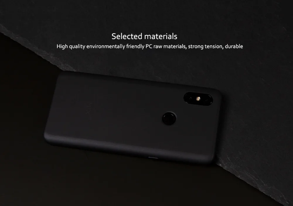 Original XiaomiCase For Xiaomi MIX 3 Hard Case PC Panting Protective Cover PET Screen Protector Minimalism Back Cover Case