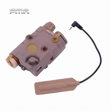 AN/PEQ-15 красный лазерный Белый светодиодный фонарик 270 люменов для стандартного 20 мм рельсового ночного видения охотничьего ружья чехол с батареей черного цвета