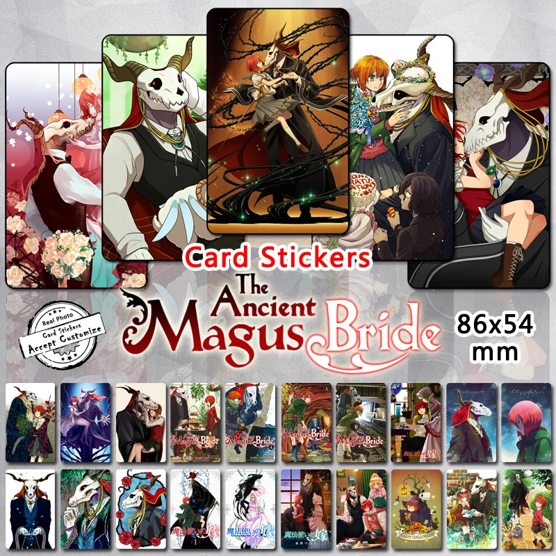 

35pcs The Ancient Magus Bride Characters Stickers Mahou Tsukai no Yome Elias Ainsworth Chise Hatori Ruth Silky Glossy Sticker