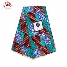 Анкара африканская полиэфирная восковая ткань с принтом красный бинта настоящий воск высокого качества 6 ярдов африканская ткань для вечерние платья PL933