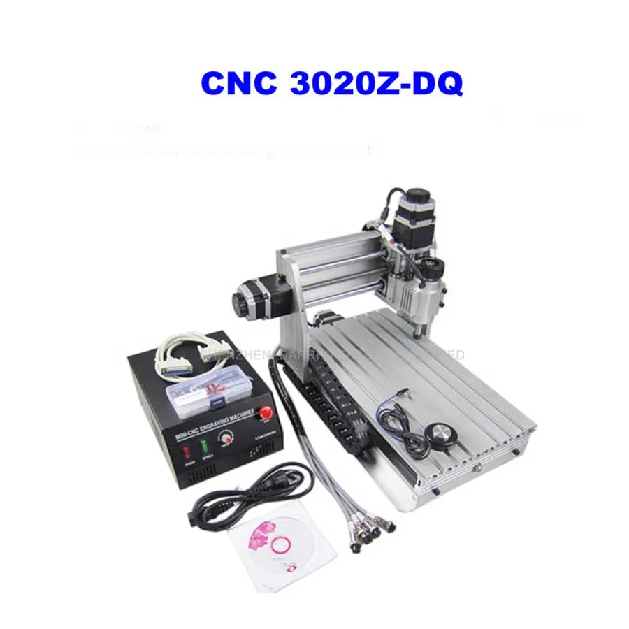 

3 Axis CNC Router Engraver Cutting Machine CNC 3020 with Ball Screw 20x 3.175mm 1/8" Tungsten Carbide Cutter 3020Z-DQ