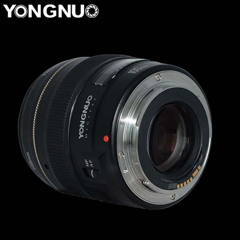 YONGNUO yn100mm F2 Средний телефото объектив с фиксированным фокусным расстоянием для Canon EOS Rebel Камера AF MF 5D 5D IV 1300d T6 760d 750d 1D 5ds R