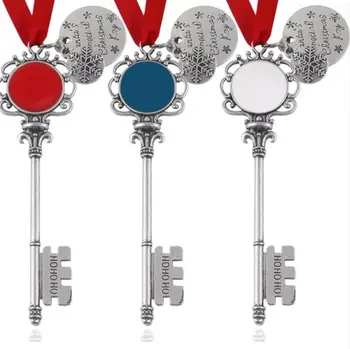 

200 pcs/lot Santa Magic Key for Christmas Kids Gifts Pendants Xmas Tree Decorations Hanging Ornaments Drop Christmas Decoration