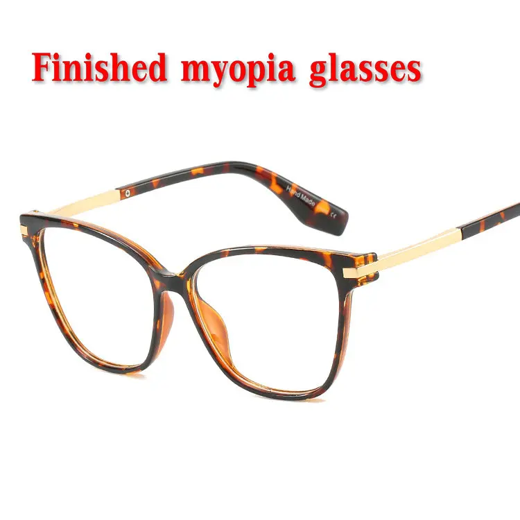 

-1 -1.5 -2 -2.5 To -6.0 Ultralight Finished Myopia Glasses For Unisex Short-sight Eyewear Full Frame Glasses With Diopters NX