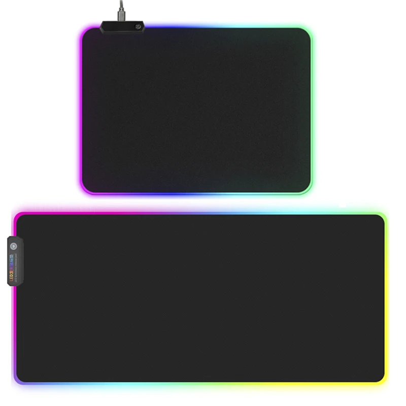 

RGB Gaming Mouse Pad Mat Glowing LED Colorful Luminous For PC Laptop Desktop