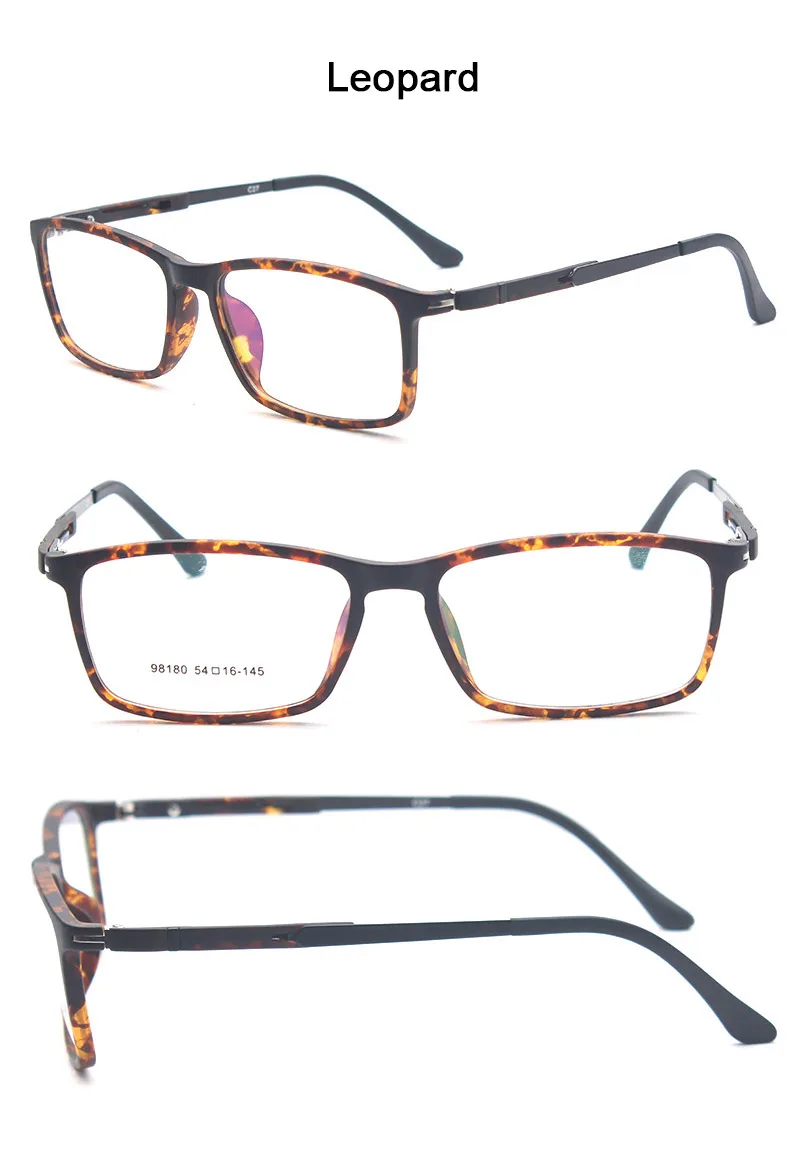 Высокое качество, очки с оправой Для мужчин Для женщин Винтаж TR90 по рецепту очки для близорукости, оптические оправы безвинтовое 98180