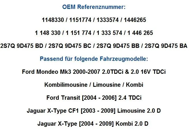 Для Ford Mondeo Mk3 2,0 TDCi& 2,0 16 V TDCi клапан EGR 1148330 1333574 1446265 2S7Q9D475BA 2S7Q9D475BB 2S7Q9D475BC 2S7Q9D475BD