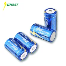 

KINBAT 4pcs 6000mAh 1.2V D Ni-CD Rechargeable Battery D Size NICD Batteries Bateria For Water Heater Flashlight Gas Stove Radio