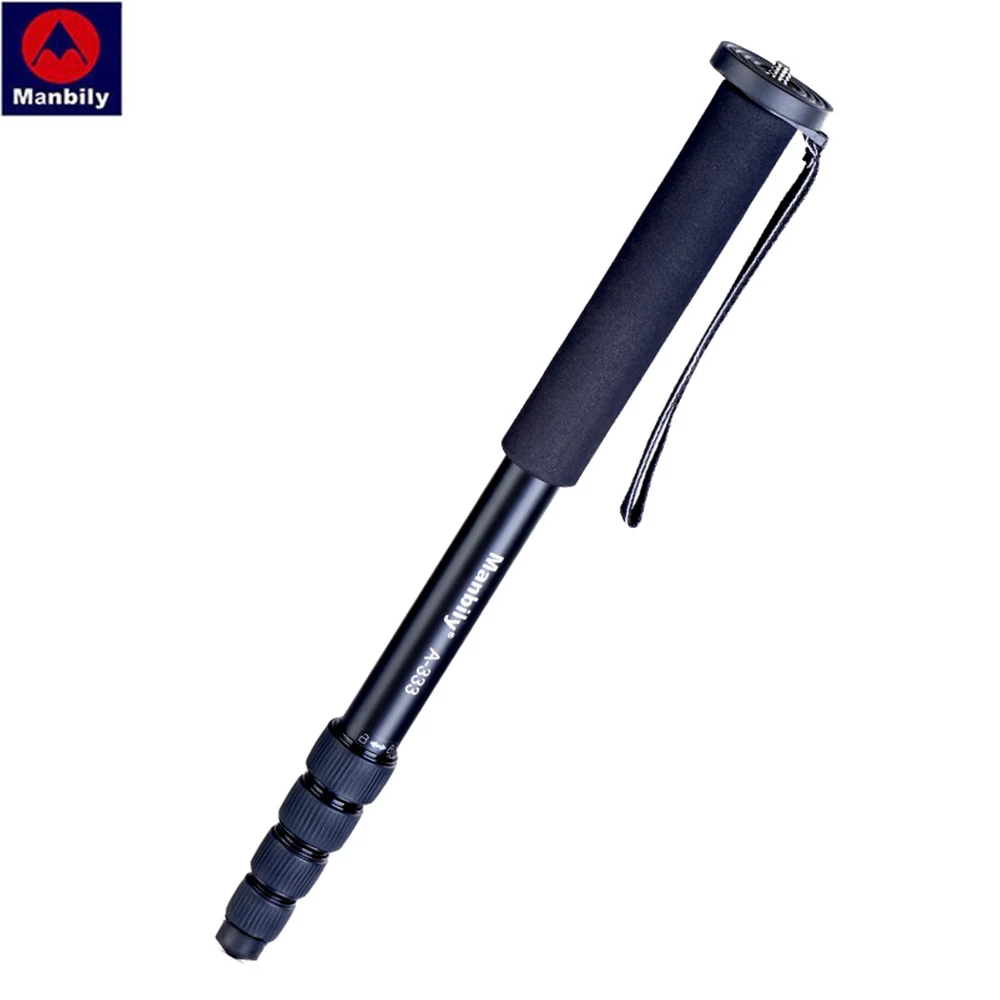  Manbily A-333 Professional Aluminum Alloy base desktop Camera tripod Video monopod stand ball head 