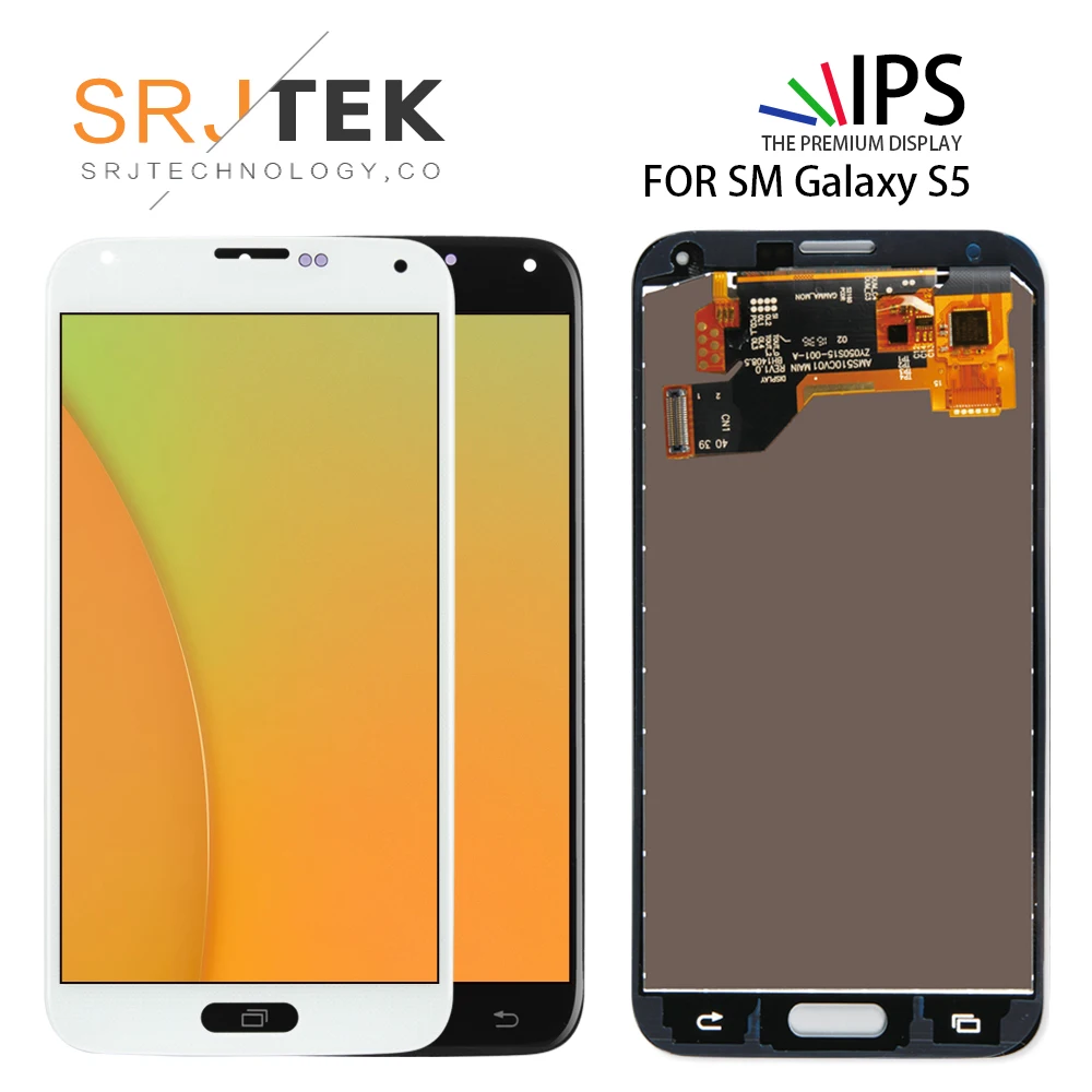 

ORIGINAL Super AMOLED HD LCD for SAMSUNG Galaxy S5 Display Touch Screen Digitizer Replacement Parts SM-G900 SM-G900F G900