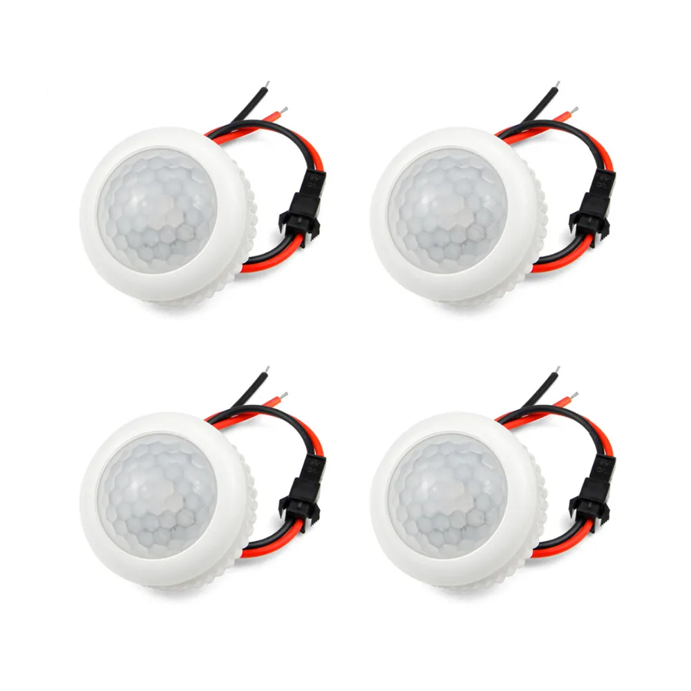 

4Pcs 220V PIR Motion Sensor Switch ON / OFF IR Infrared Human body Indction Sensor light Control Detector Module LED lamp or Fan