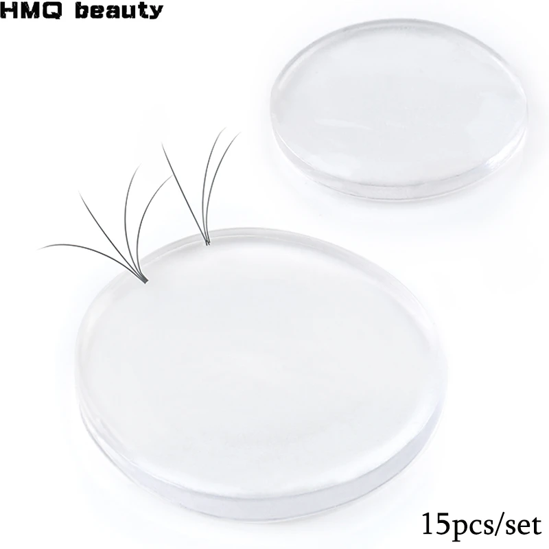 

15pcs Eyelash extension Tool Silicone Glue Gasket For Eyelash Extension Glue Holder Soft Eyelashes Adhesive Pallet Paste Glue