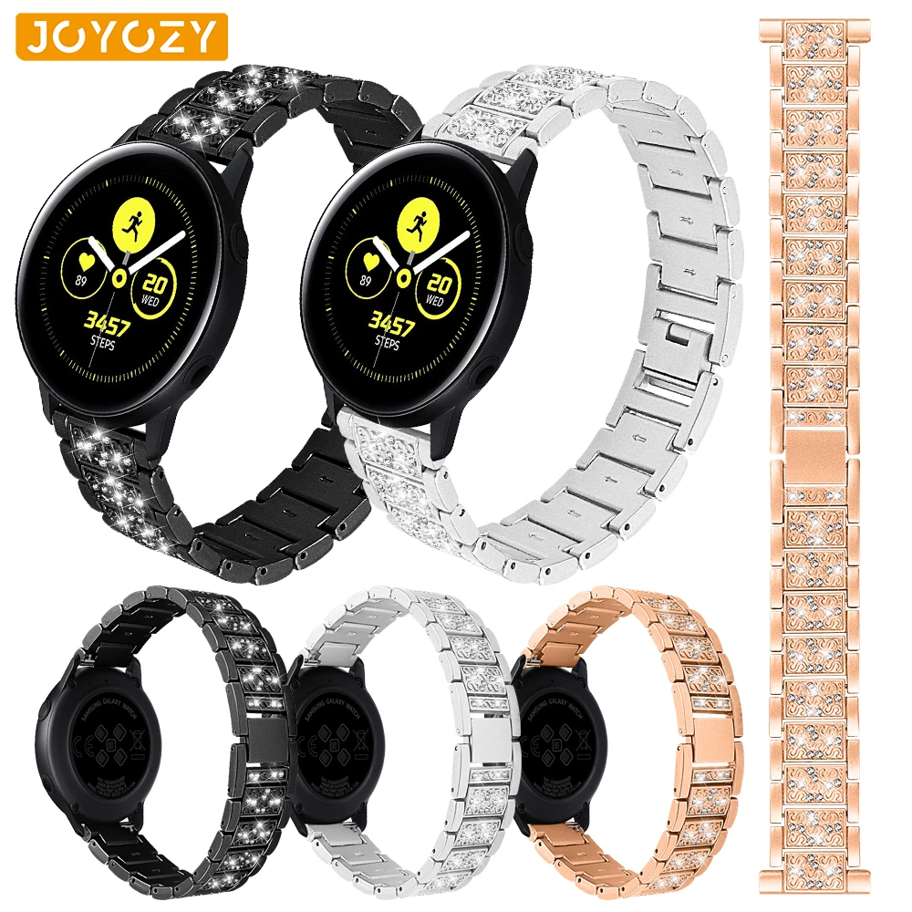 Joyozy ремешок из нержавеющей стали для samsung galaxy watch 42 мм/46 мм с металлическим