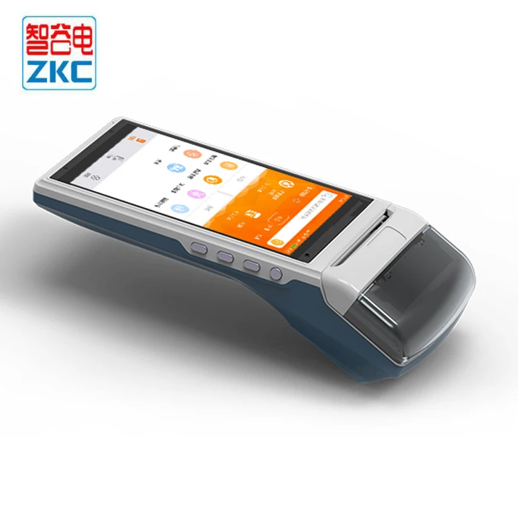 

Handheld android mobile POS terminal ZKC5501 with Integrated Thermal Printer RFID Reader