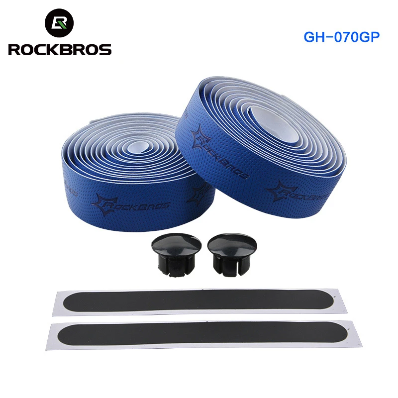 

ROCKBROS Cycling Road Bike Racing Cycling Bar Tape Cork EVA Handlebar Tape + 2 Bar Plug Bike Hand Bar Tape Bicycle Accessories