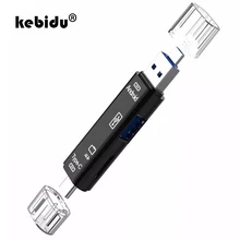 Многофункциональный 5-в-1 Тип C OTG кардридер USB 2,0 Устройство чтения карт памяти адаптер с флеш-накопитель USB с гнездовым Интерфейс для мобильного телефона из поликарбоната