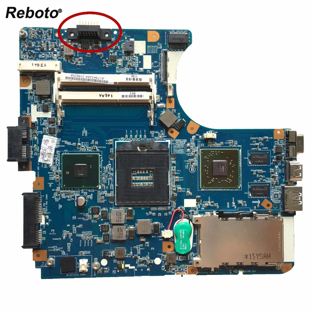 Reboto для SONY VPCEA серия MBX 224 материнская плата ноутбука A1794324A M961 HM55 HD5650 1 ГБ DDR3 100%